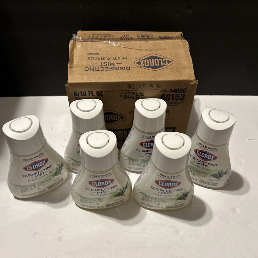 Lot of 6 Clorox Disinfecting Mist Refills Eucalyptus Peppermint Multi-Surface